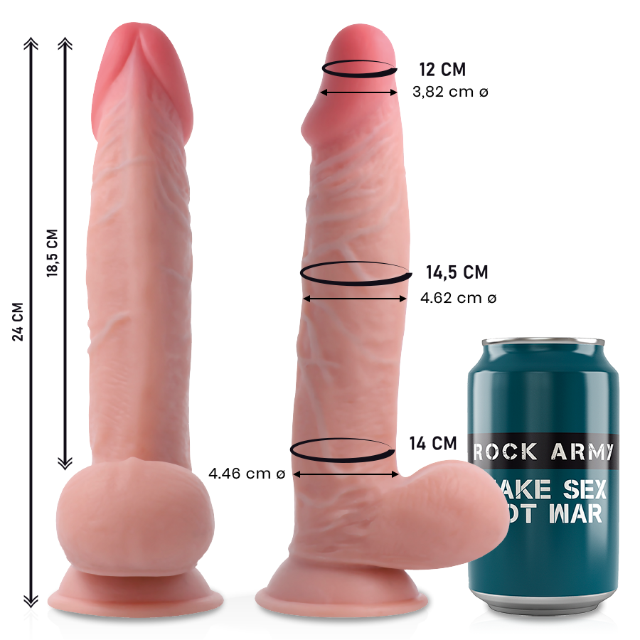 Rock Army Rockarmy - Dual Density Sherman 24 Cm -O- 4.62 Cm