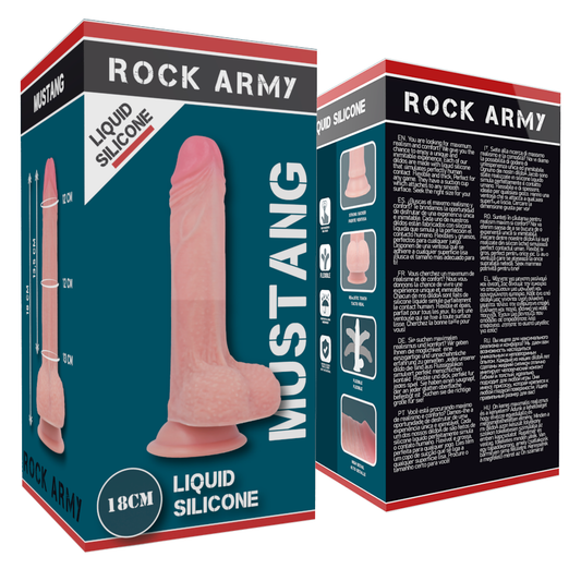 Rock Army Rockarmy - Liquid Silicone Premium Mustang Realistic 18 Cm -O- 4.14 Cm