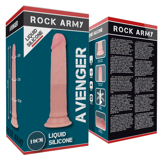 Rock Army Rockarmy - Rockarmy Liquid Silicone Premium Avenger Realistic 19 Cm -O- 3.98 Cm