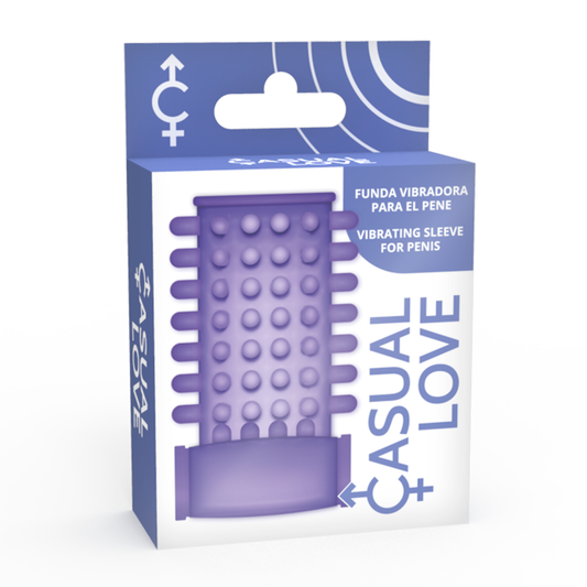 Casual Love Ring Vibrating Sleeve Purple