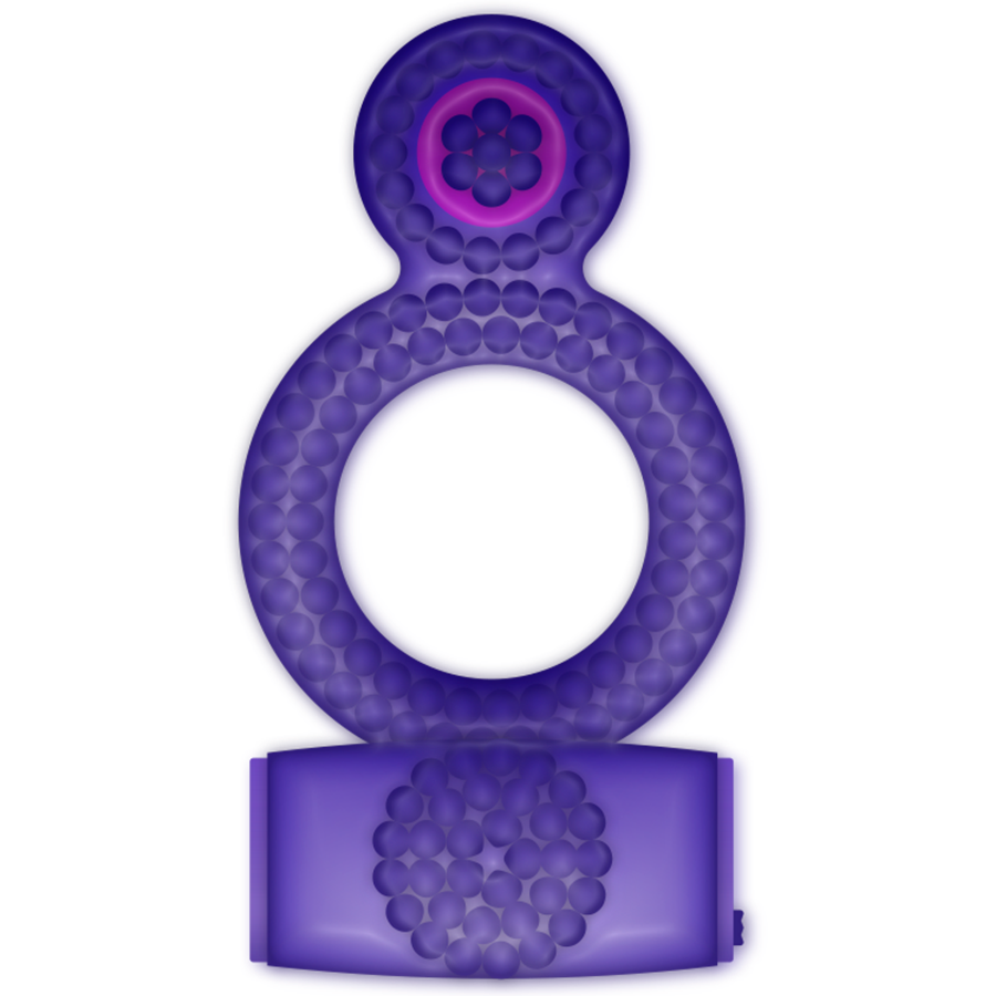 Casual Love Ring Vibrating Double Pleasure Purple