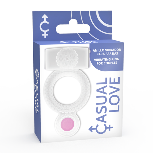 Casual Love Ring Vibrating Double Pleasure Transparent