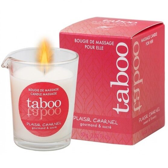 Ruf Taboo Massage Candle For Her Plaisir Charnel Cocoa Flower Aroma