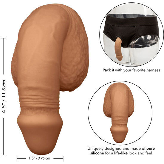 Calexotics Silicone Packing Penis 12.75 Cm Caramel