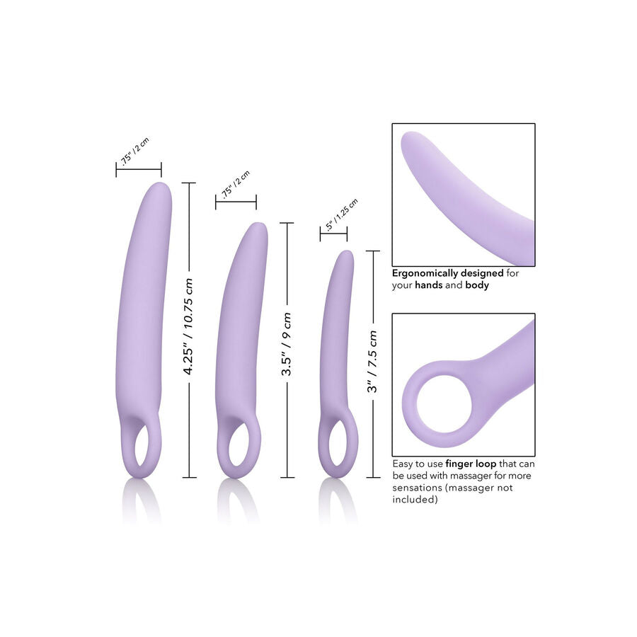 Calexotics Dr Laura Berman Alena Set Of 3 Silicone Dilators