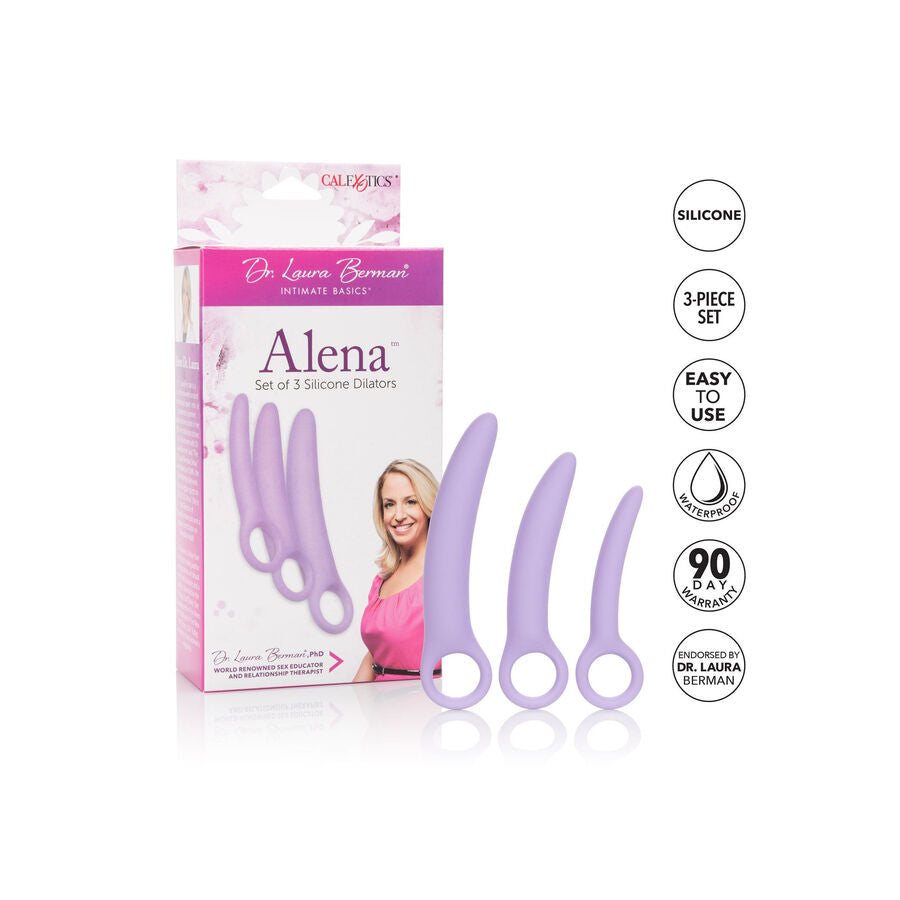 Calexotics Dr Laura Berman Alena Set Of 3 Silicone Dilators