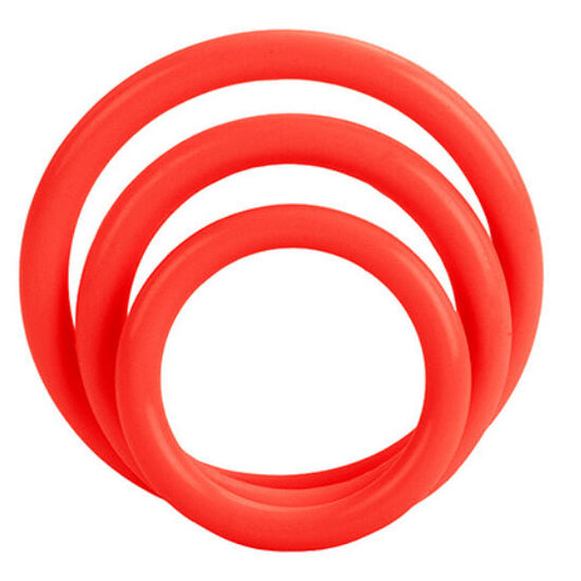 Calexotics Tri-Rings Set Red