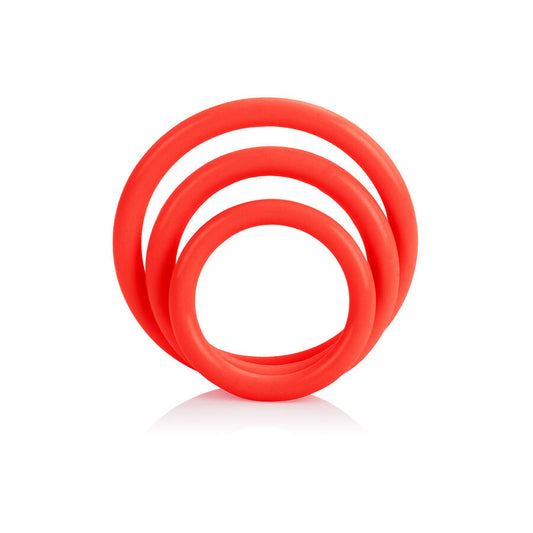 Calexotics Tri-Rings Set Red