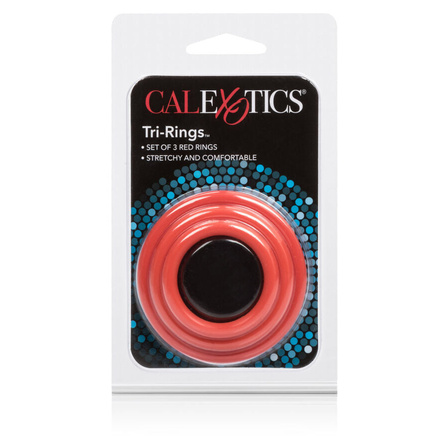 Calexotics Tri-Rings Set Red