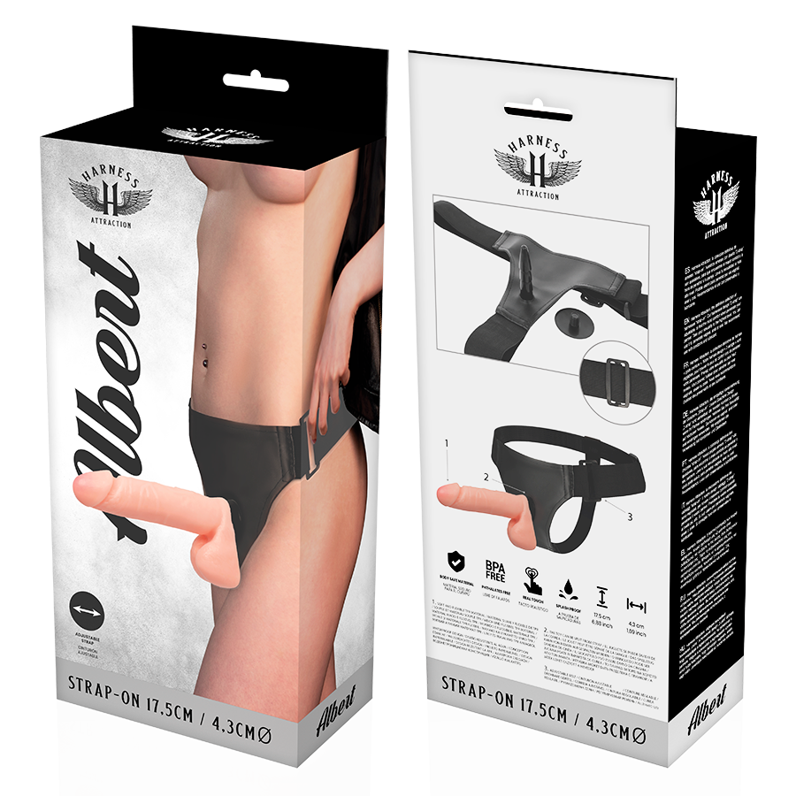 Harness Attraction Rnes Albert Realistic 17.5 Cm -O- 4.3 Cm
