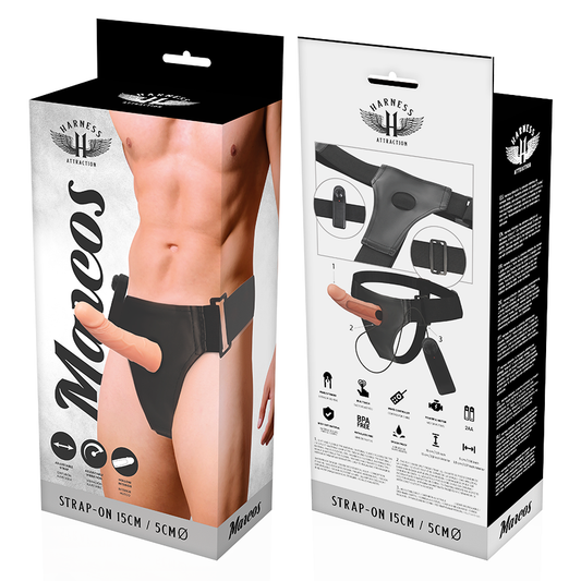 Harness Attraction Rnes Hollow Frames With Vibrator 15 Cm -O- 5 Cm