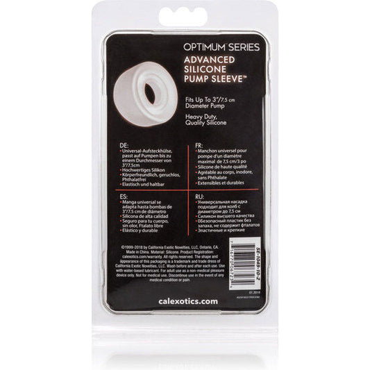 Calexotics Adv Silicone Pump Sleeve Transparent