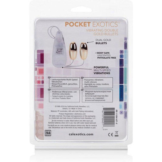 Calexotics Vibrating Bullets Gold Duo
