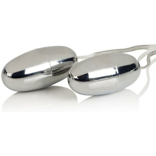 Calexotics Vibrating Bullets Silver Duo