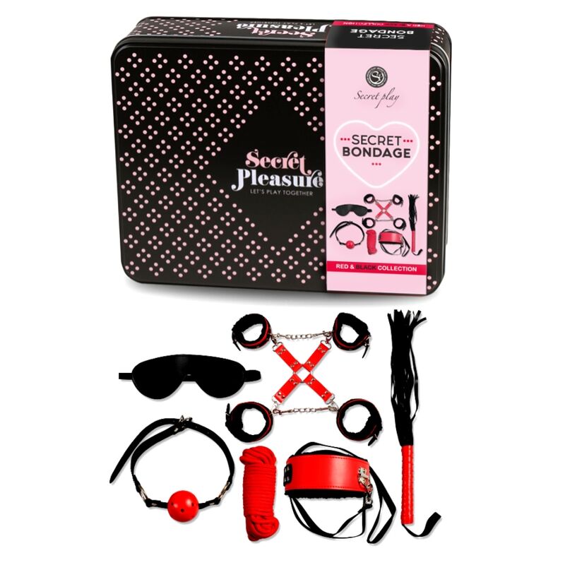 Secretplay 100% Fetish Secretplay - Bdsm Set 6 Pcs Red Collection