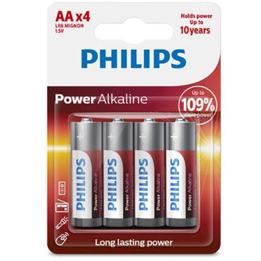 Phillips Philips - Power Alkaline Battery Aa Lr6 Pack 4