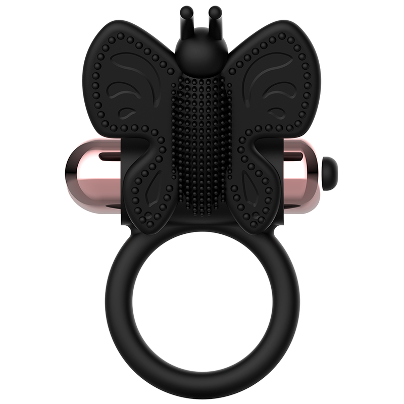 Coquette Toys Coquette Chic Desire - Cock Ring Butterfly With Vibrator Black/ Gold