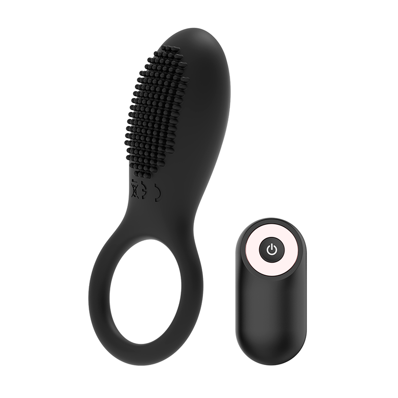 Coquette Toys Coquette Chic Desire - Cock Ring Remote Control Rechargeable Black/ Gold