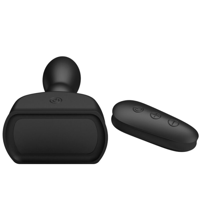 Mr Play Black Inflatable Anal Plug Remote Control