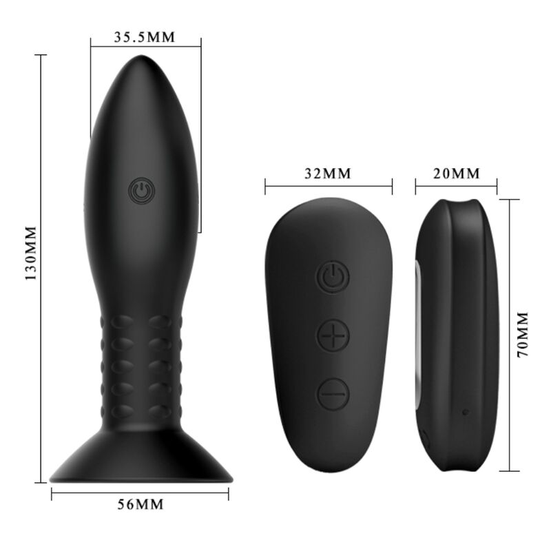 Mr Play Plug With Black Rotating Balls Remote Control