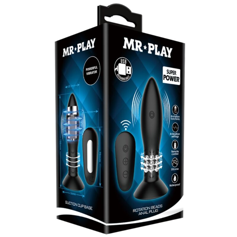 Mr Play Plug With Black Rotating Balls Remote Control