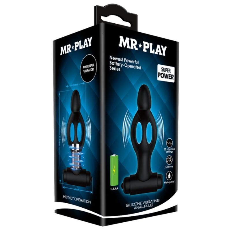 Mr Play Silicone Anal Plug With Vibration