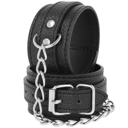 Darkness Bondage Darkness - Black Textured Leather Handcuffs