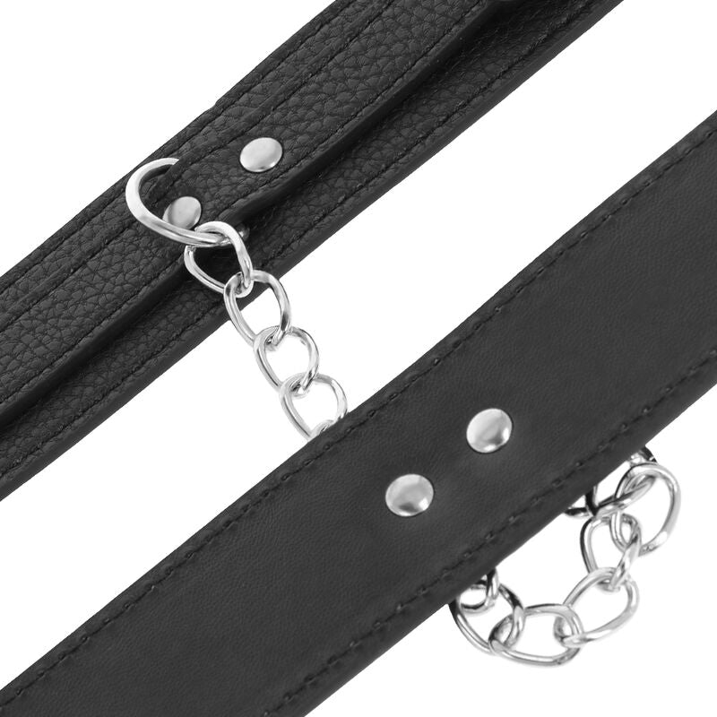 Darkness Bondage Darkness - Black Textured Leather Handcuffs