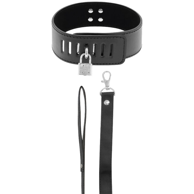 Darkness Bondage Darkness - Bdsm Collar With Black Lock