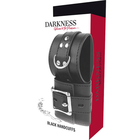 Darkness Bondage Darkness - Black Leather Handcuffs