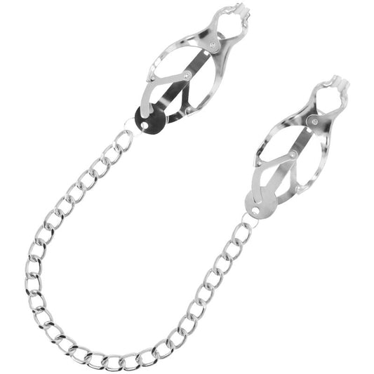 Darkness Bondage Darkness - Metal Nipple Clamp With Chain