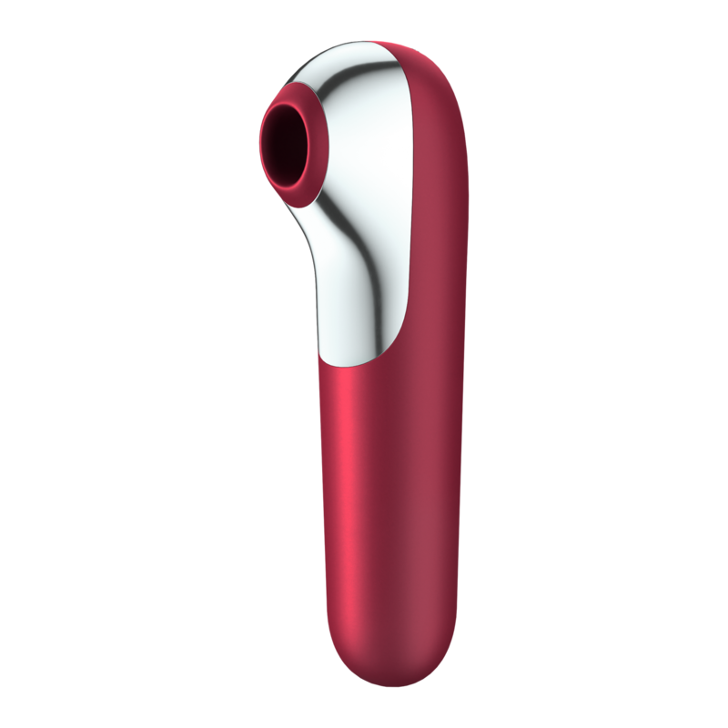 Satisfyer Connect Satisfyer - Dual Love Vibrator And Suctioner With Pulsed Air Red