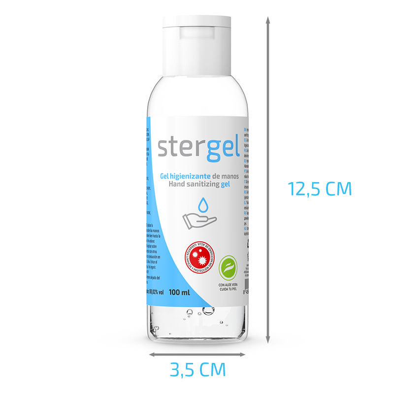 Stergel Hydroalcoholic Hand Sanitizing Gel Aloe Vera 100Ml