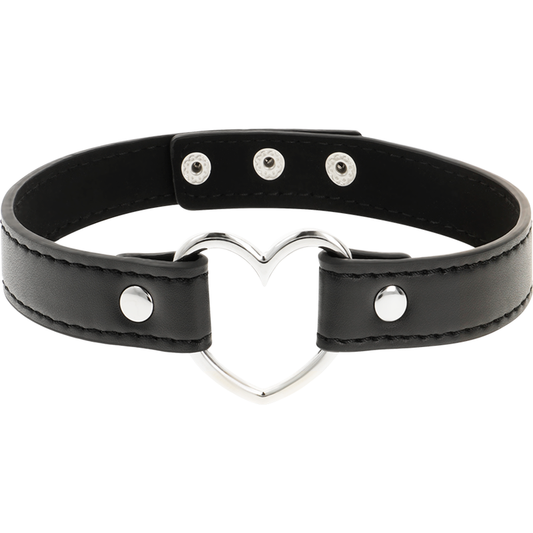 Coquette Accessories Coquette Chic Desire - Vegan Leather Necklace Woman Heart Accessory