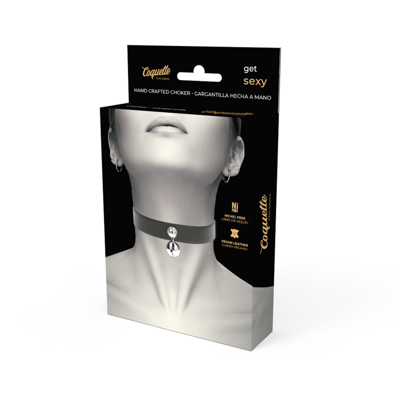 Coquette Accessories Coquette Chic Desire - Vegan Leather Necklace Woman Rattle Accessory