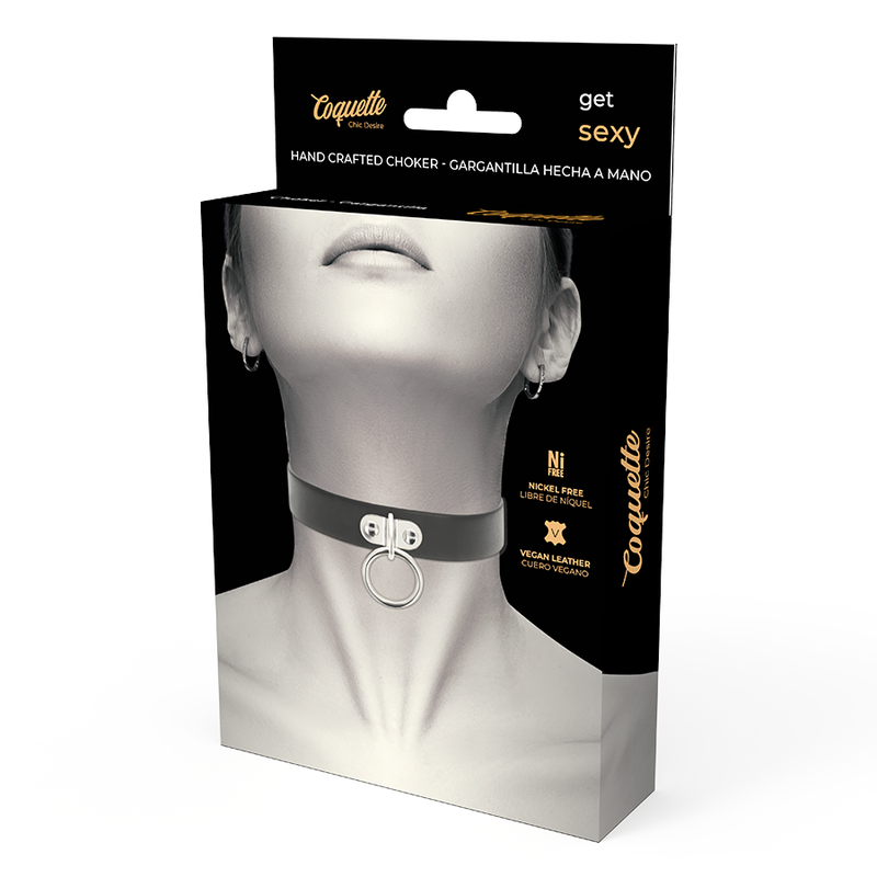 Coquette Accessories Coquette Chic Desire - Vegan Leather Necklace Woman Fetish Accessory