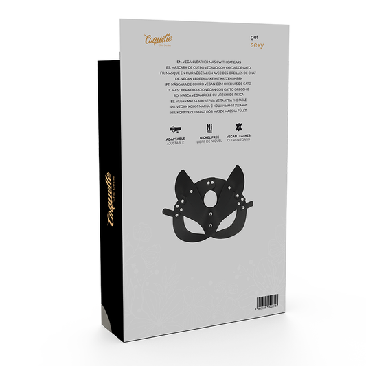 Coquette Accessories Coquette Chic Desire - Vegan Leather Mask With Bunny Ears