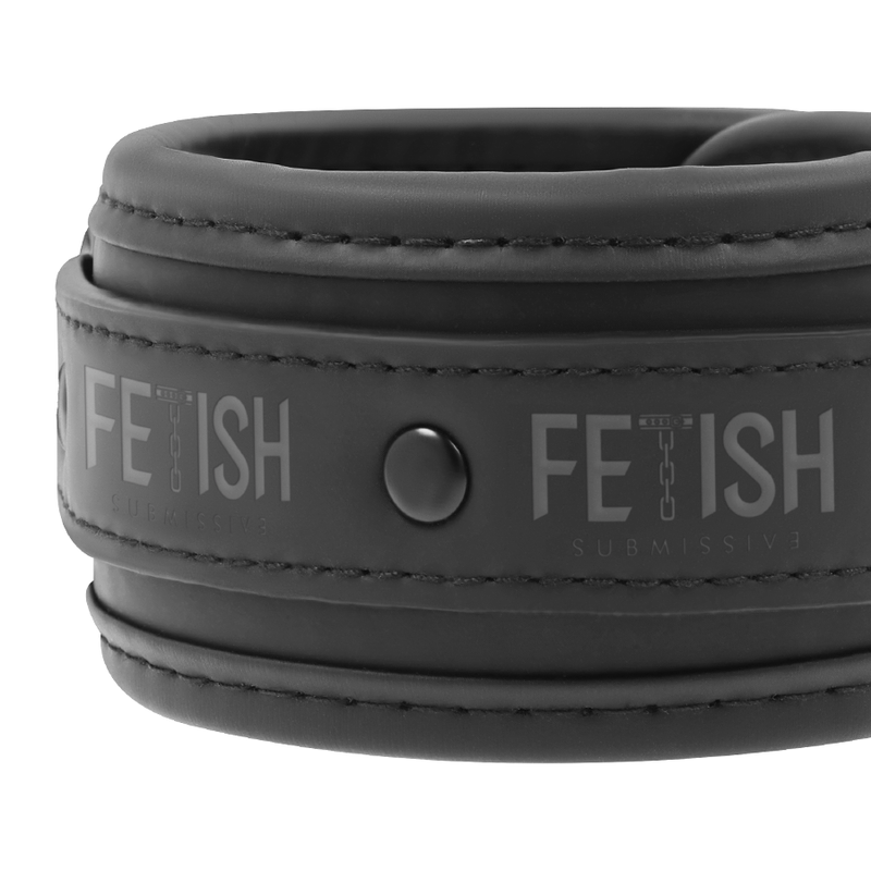 Fetish Submissive Bondage Fetish Submissive - Vegan Leather Handcuffs With Noprene Lining