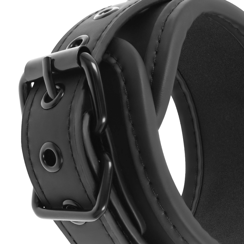 Fetish Submissive Bondage Fetish Submissive - Vegan Leather Ankle Cuffs With Noprene Lining