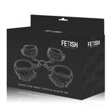Fetish Submissive Bondage Fetish Submissive - Set Of Hand And Ankle Handcuffs With Noprene Lining
