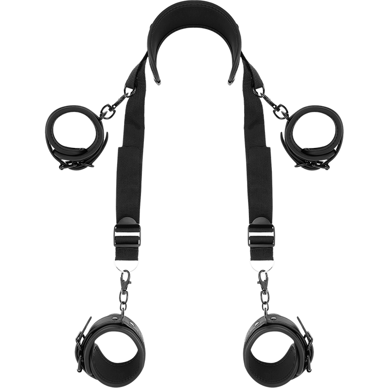 Fetish Submissive Bondage Fetish Submissive - Master Position With 4 Noprene-Lined Handcuffs