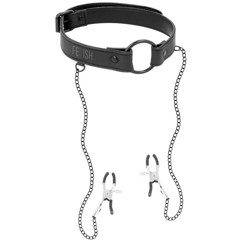 Fetish Submissive Bondage Fetish Submissive - Gag Ring With Nipple Clamps