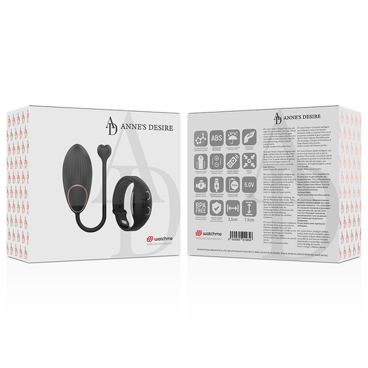 Anne´s Desire Anne's Desire - Egg Remote Control Technology Watchme Black