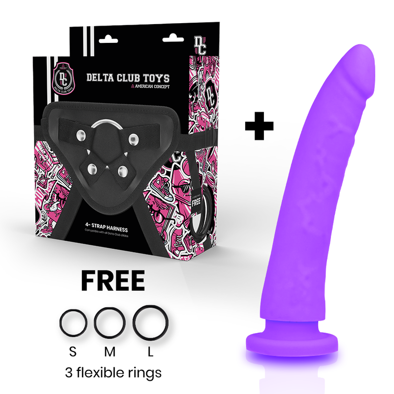 Deltaclub Delta Club - Toys Arnes + Dong Purple Silicone 20 Cm -O- 4 Cm