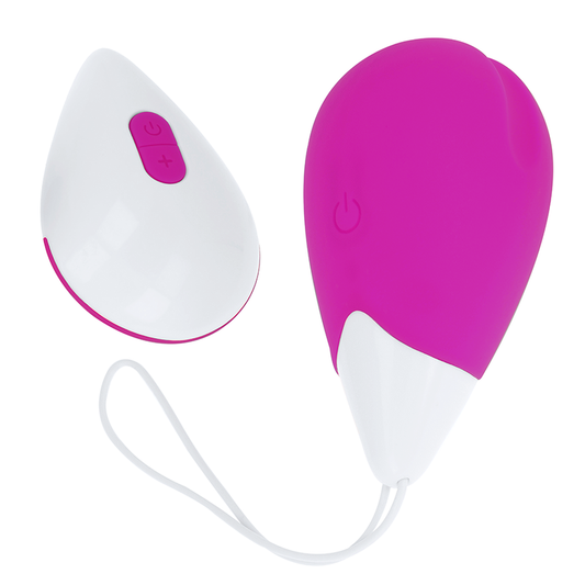 Ohmama Stimulating Ohmama - Textured Vibrating Egg 10 Modes Purple And White