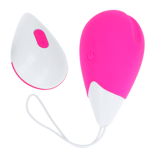 Ohmama Stimulating Ohmama - Textured Vibrating Egg 10 Modes Pink And White