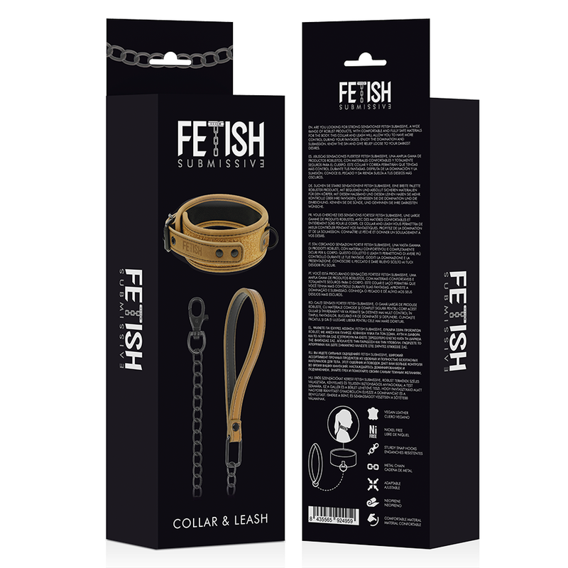Fetish Submissive Origin Fetish Submissive Origen - Neoprene Lined Necklace With Chain