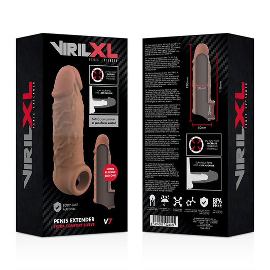 Virilxl Liquid Silicone V7 Brown Penis Extension