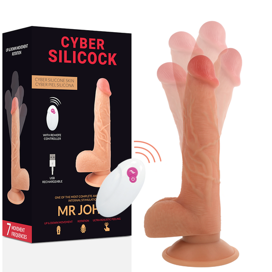 Cyber Silicock Remote Control Realistic Mr John 23.88 Cm -O- 4.3 Cm