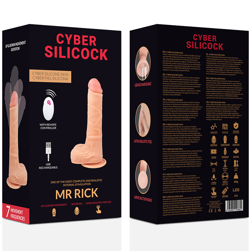 Cyber Silicock Remote Control Realistic Mr Rick 20.9 Cm -O- 4 Cm
